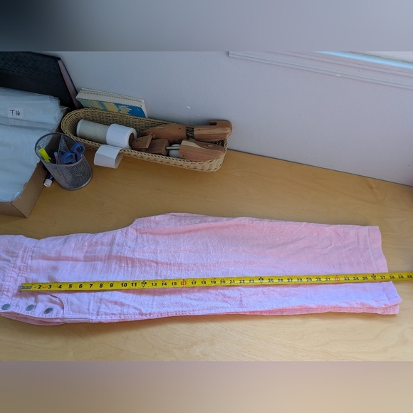 CHADWICK'S Baby Pink Overall Size 6 100% Linen Colorful - Picture 12 of 12